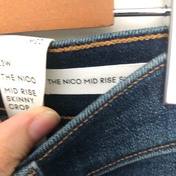 Denim forum NWT the nico mid rise skinny crop Jean - Picture 6 of 8